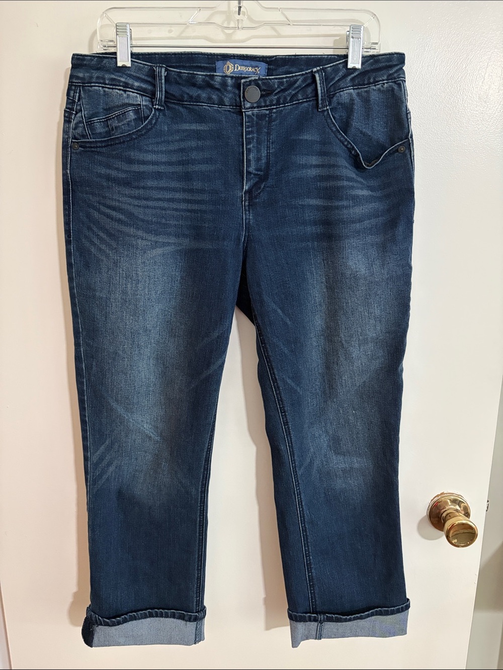 Women’s 10 Democracy Jeans Coolmax “Flex”-ellent Cropped Cuffed